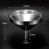 Kitchen Funnel Stainless Steel Cooking Supplies Oil Food for Filling Bottles with