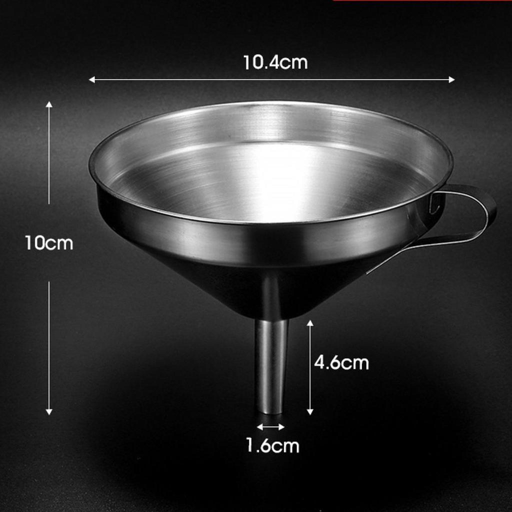 Kitchen Funnel Stainless Steel Cooking Supplies Oil Food for Filling Bottles with