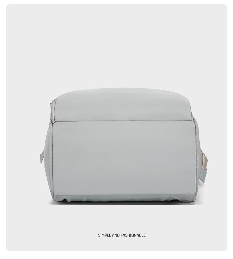 New Large Capacity Solid Color Multifunctional Mommy Backpack for Outdoor Baby Care