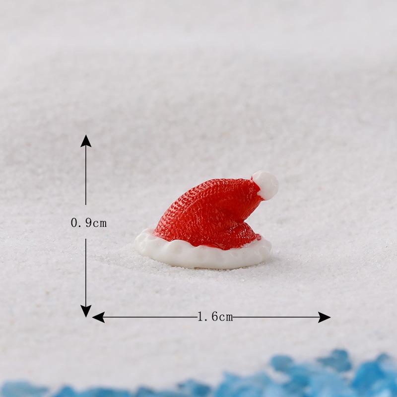 Christmas New Christmas Small Ornament Christmas Sled Rabbit Micro Landscape Snow Accessories Christmas Resin Ornament