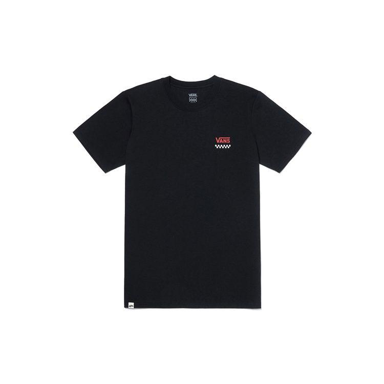 Vans T Shirts Women's Black Crew Neck Moderate Straight Fit VN0A4BRQBLK