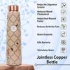 Elevate Your Wellness Journey Pure Copper Water Bottle - Advanced Leak Proof, Joint Less for Gym, School, Office & Gift (900ml)