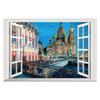 Multiple Styles City Landscape Mural For Home Decoration Aesthetic Rooms Window Art Tower Of London View Vinyl Wall Stickers