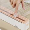 Plastic Wrap Cutter Baking Tin Foil Cutting Box Household Two-way Sliding Magnetic Suction Wall Mounted Storage Rack Storage Box