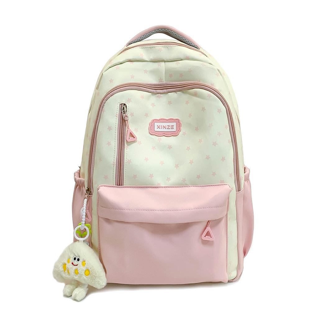 Schoolbag travel junior high school student college backpack Japanese cute backpack high value girl niche large capacity schoolbag