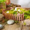 Mini Fence Garden and Bonsai Decoration Fairy Tale Garden Fence Wooden Decoration, DIY Handicraft Project Mini Picket Fence
