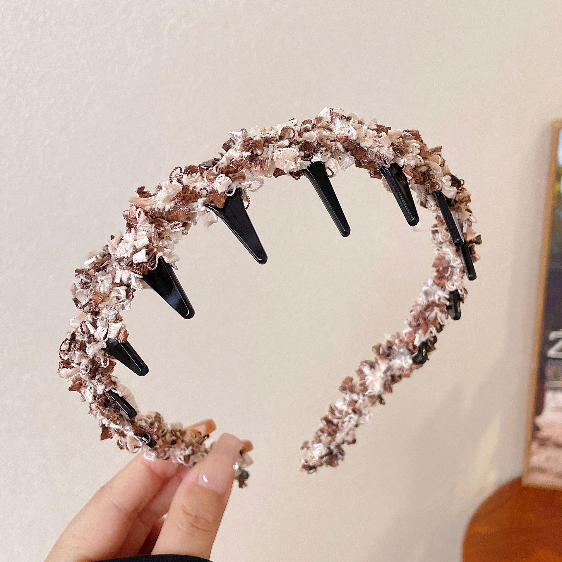 

Плетеная волнистая нескользящая повязка для волос - новый стильный ароматный аксессуар для волос для женщин