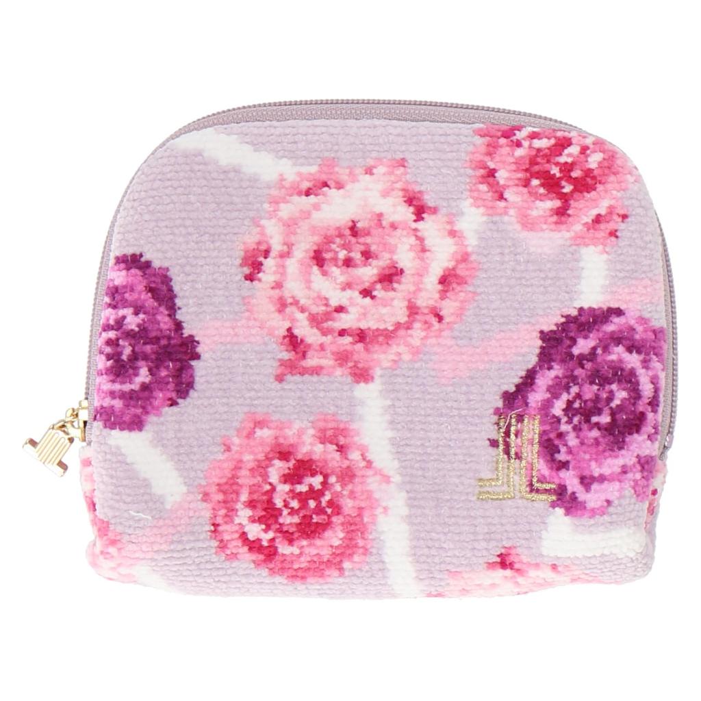 Lanvin Collection Chenille Pouch 08705002 Handkerchief 08705002B Gray Approximately 14cm W x H x 3cm D Women's 10.5cm