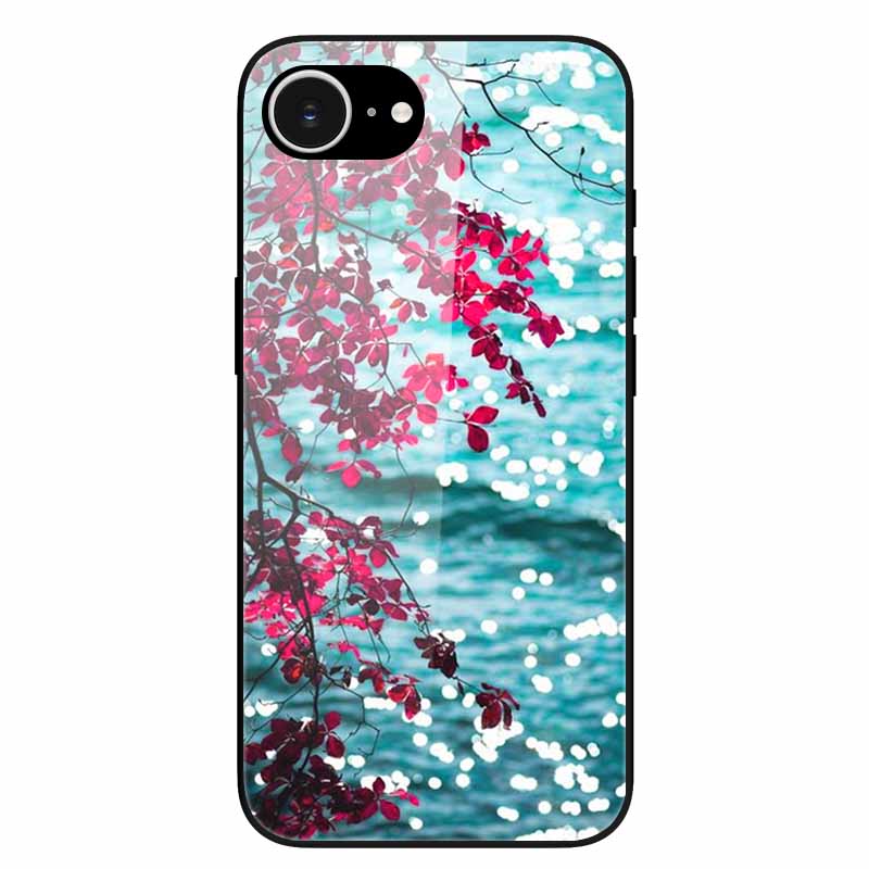 Tempered Glass Phone Cases For iPhone 16e 2025 Case Silicon Bumper Hard PC Back Cover Shell for iPhone SE (2025) / for iPhone16e