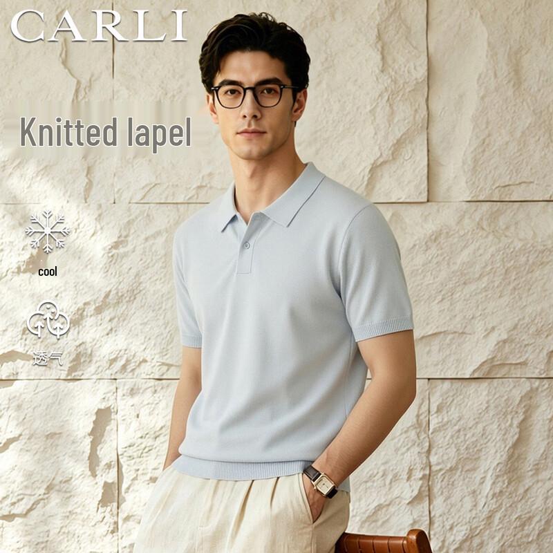 CARLI Men s Luxury Tencel-Linen Blend Polo Shirt 2XL
