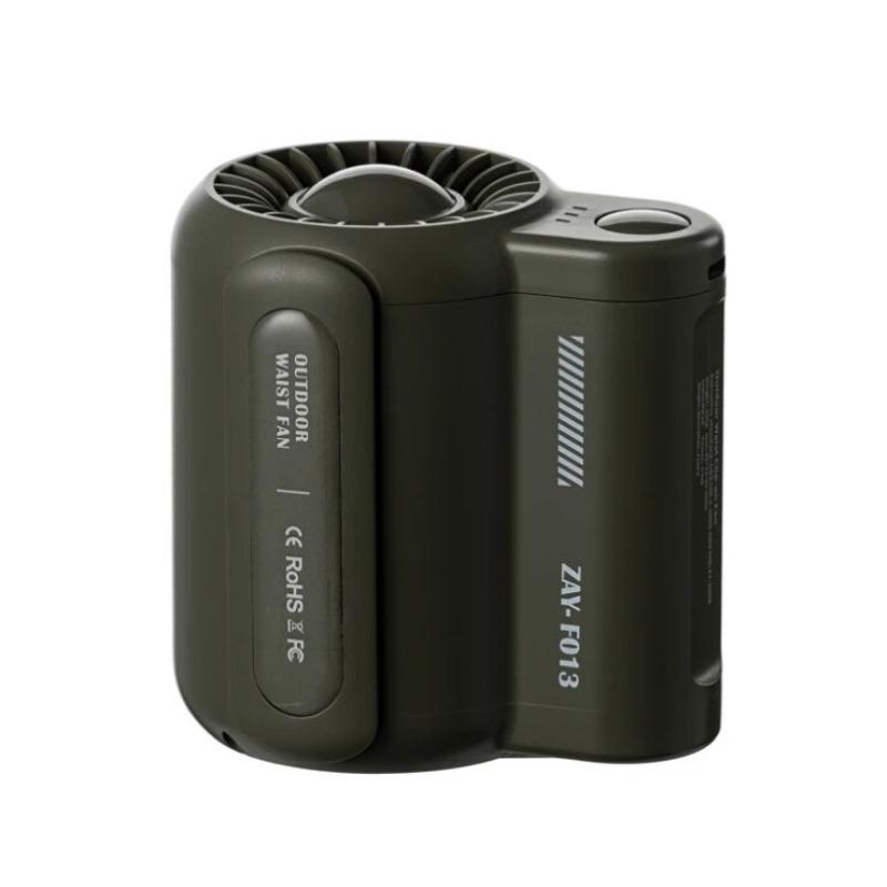 

Новый кемпинговый электрический вентилятор без листа на талии для студентов, портативный портативный мини-вентилятор без листа на талии для кемпинга серый