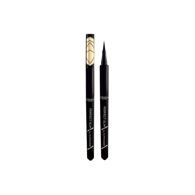 Подводка для глаз Loreal Paris, водостойкая, не размазывающаяся и стойкая, 1 упаковка LOreal Slim Eyeliner-01 Черный чёрный