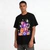 Halloween Themed Anime Girls Print T-shirt Casual Loose Fit Crewneck Top For Daily Wear Pure cotton T-shirt