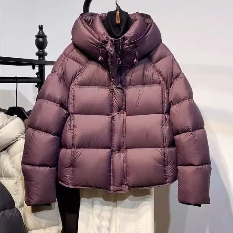 Cotton clothes women's spring and summer thickened zero pressure short hooded small man bread loose new puff cotton coat