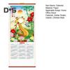 Wandkalender 2025, chinesischer Neujahrskalender, Jahr der Schlange, Hängekalender, monatlicher Mondkalender für die Dekoration zu Hause oder im Büro