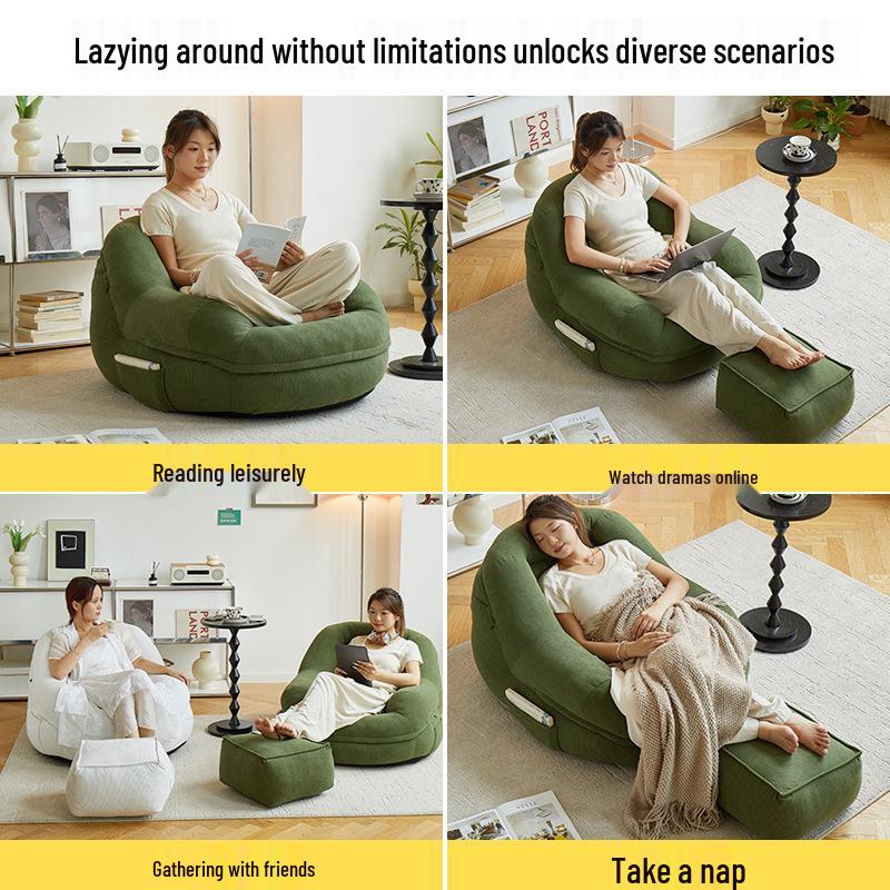 Compact Tatami Balcony Stool: Convertible Sleeper & Lounge Nest