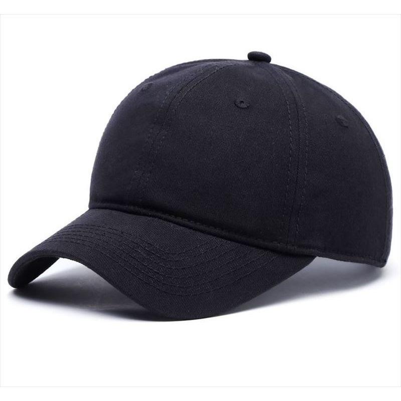 Solid Color No Decoration Baseball Cap Big Head Circumference Cotton Cap Four Seasons Wear Men's Hat Couple Women's Hat Trend Hat