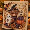 Dekoracyjne Zestawy Sztuki z Pereł Halloweenowy Duch Faux Zestaw DIY, Straszny 3D Zestaw DIY z Koralików Malowanie Rzemiosło, Gotycka Ściana dla Dorosłych Początkujących Trwałe Dekoracje