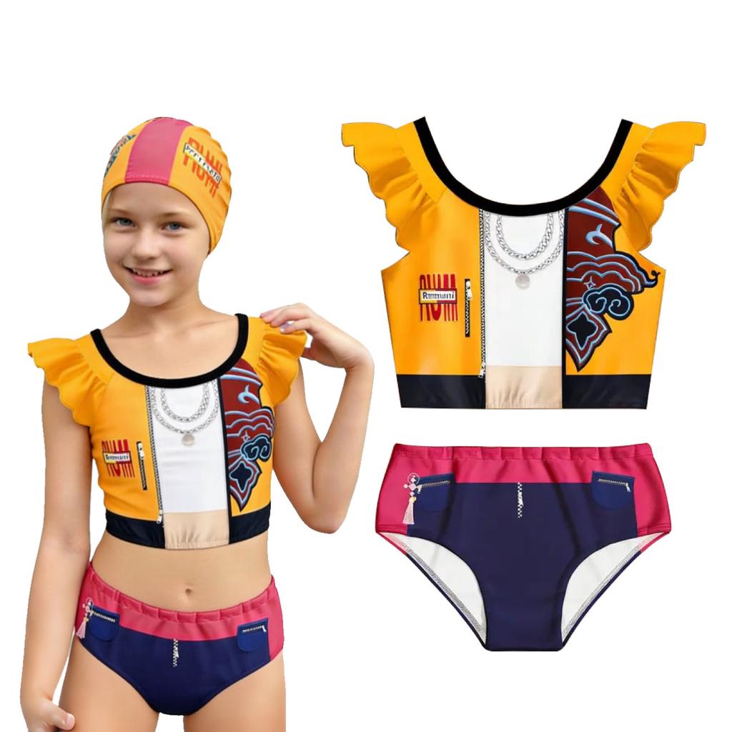 Children's Fashionable Casual Swimming Suit Set