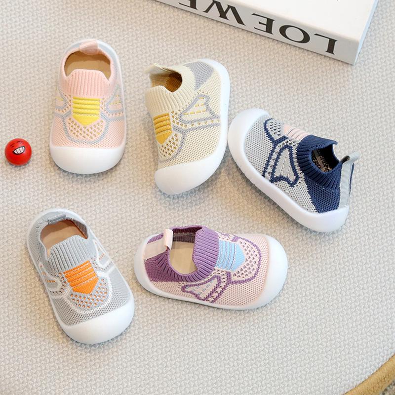 Infant Non-Slip Soft Sole Walking Shoes for 0-3 Years – Slip-On Spring/Autumn Shoes & Socks for Boys and Girls