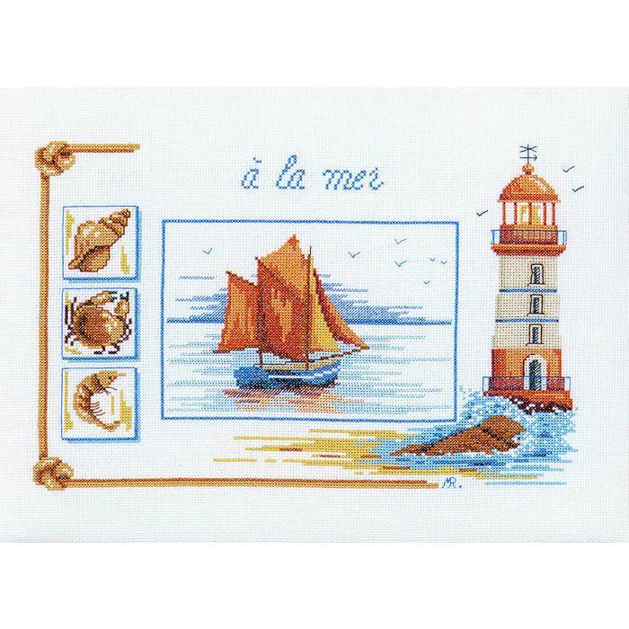 Kit Point comptés A La Mer 30 x 40 cm