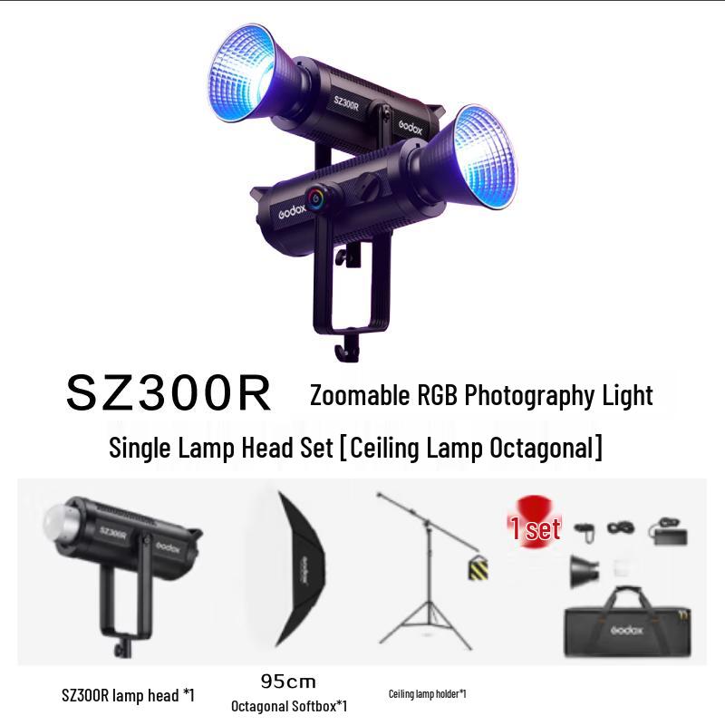 Godox SZ300R 330 Вт RGB полноцветный светодиодный видеосвет, комплект