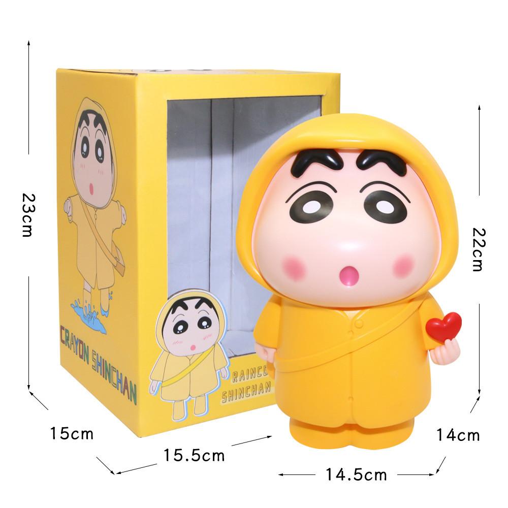 Style Unique Cartoon Raincoat Piggy Bank Featuring Xinxin Heart Design Gesture