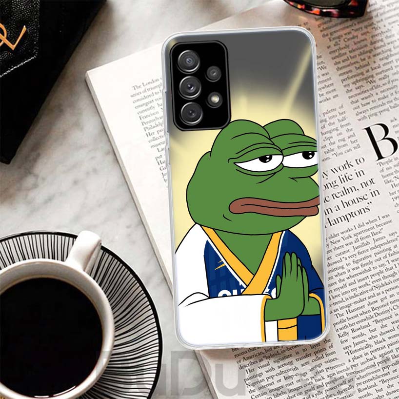 Cute Frogs Party Sad Pepe Cover For Samsung Galaxy A51 A50 A71 A70 Phone Case A21S A31 A41 A10 A20E A30 A40 A01 A11 A6 A7 A8 A9