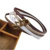 Retro Minimalist Womens Belt Metal Buckle Fashion Dress Decoration Waist Belt