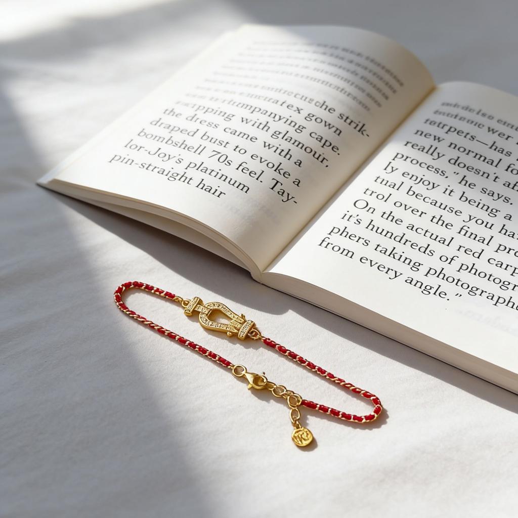 Woven Red Rope Bracelet Female Internet Celebrity with The Same High-end Niche Design Exquisite Versatile Jewelry