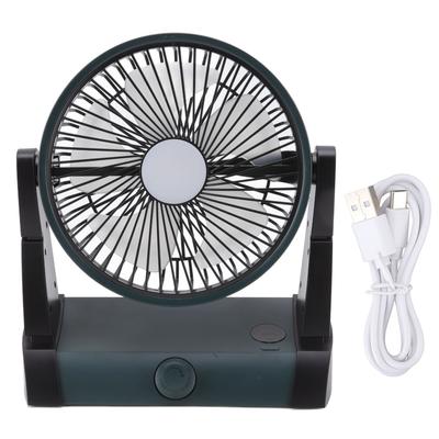 USB Small Desk Fans 2 Levels LED Silent 5000mAh Battery Rechargeable Portable Desk Fan for Home