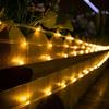 Solar Rope Lights Solar LED Light Path Deck Outdoor Garden Solar String Lights Waterproof Outdoor Lighting Strips 8 Light Modes