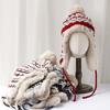Winter Warm Bomber Hat Thermal Knitted Thick Fleece Earflap Hat Plush Windproof Women Winter Outdoor Travel Hiking Ski Hat