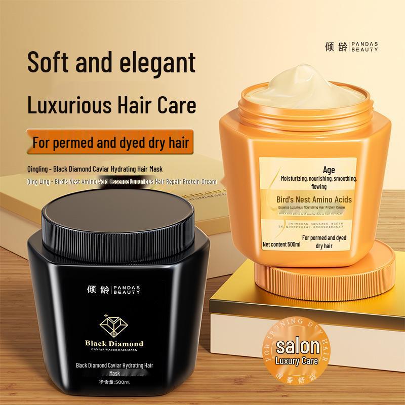 Anti-aging Bird s Nest Amino Acid Hair Cream for Smooth, Shiny, Black Hair No