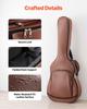 VEVOR Acoustic Guitar Case, 1195 MM, Hard-Shell Protective Travel Carrying Case with Accessory Compartment, Foam Padding, Portable Handle