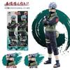 28CM Anime Naruto Shippuden Hatake Kakashi Standing Model Toy Gift Large Action Figure Sasuke PVC Desktop Ornament Doll
