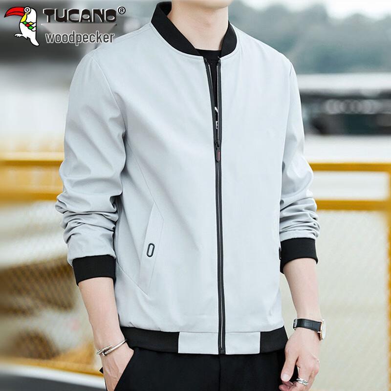 Tucano Men's Business Casual Baseball Collar Jacket