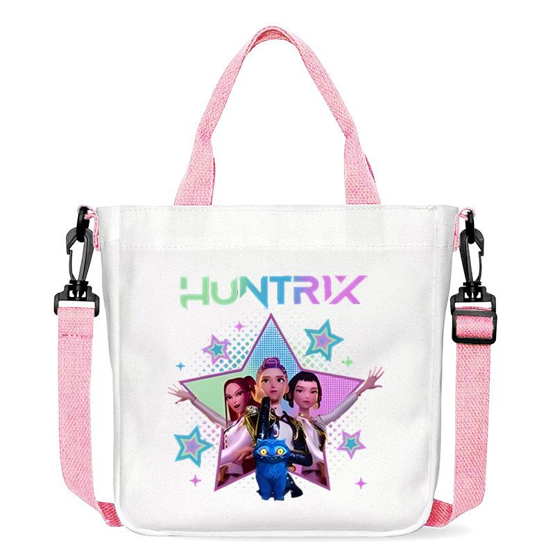 Anime Cartoon Print Student Go Out Portable Handbag Large Capacity Casual Canvas Bag