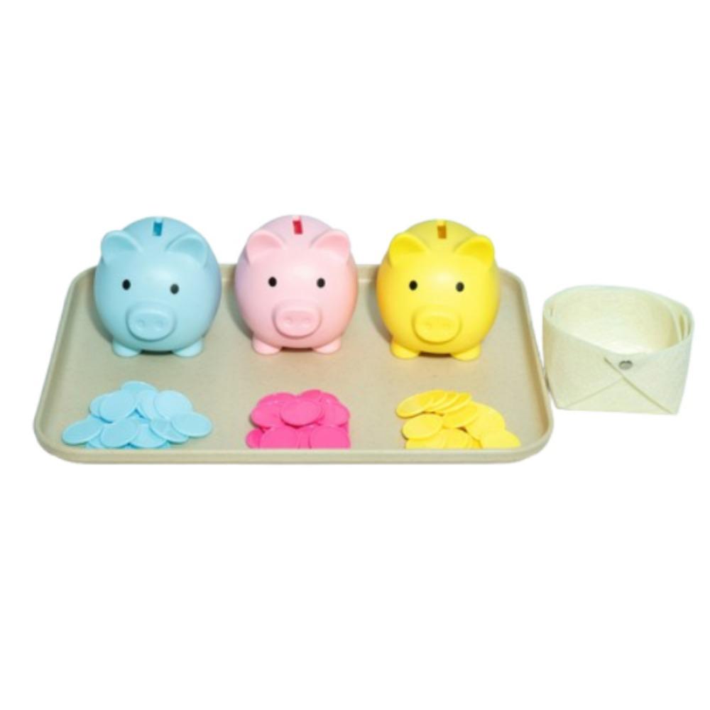 Colorful Piggy Bank Color Matching Toys Creative Toddler Coin-operated Toy  Home Decoration