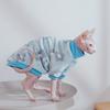 Sphynx Cat Clothes Winter Warm Pet Cat Hoodies Cute Floral Soft Flannel Kitten Cat Pajamas Costumes For Sphinx Devon Rex Cats