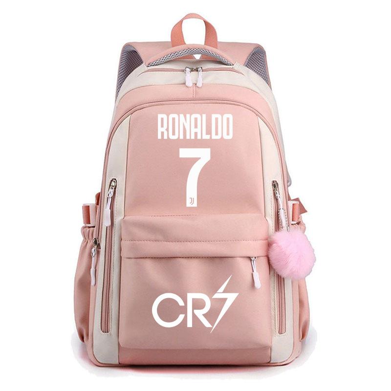 Large Capacity Schoolbag with Shoulder Strap; Student Three-piece Pencil Case Set
