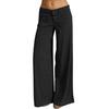 Damen Hosen Einfarbig Weites Bein Sommer Vintage Gerade Hose Streetwear