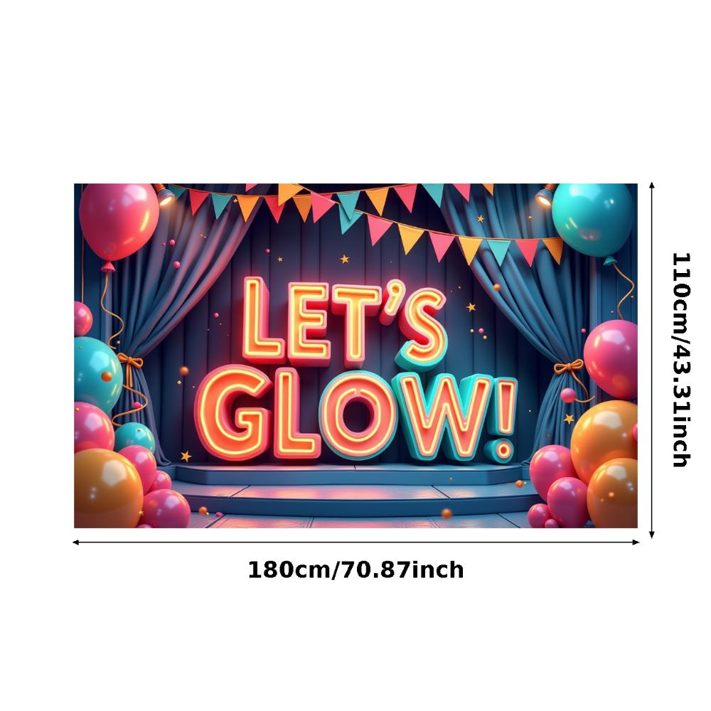 Photo Prop LED Neon Banner Party Decoration Glow Effect Neon Sign For Festival Decoration Party Celebration Night Event