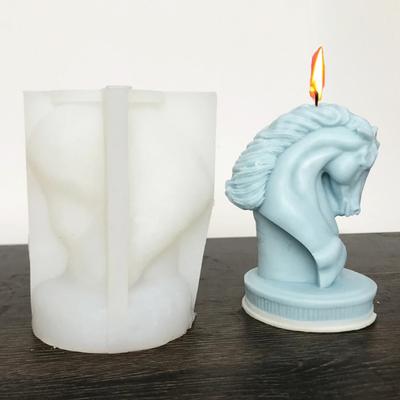 Horse Head Sculpture Silicone Mold Non-sticky Reusable 3D Horse Head Candle Plaster Art Resin Making DIY Soap Aroma Candle Mold Craft Supplies