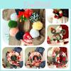 Handcrafted Plush Christmas Yarn Ball Wreath Ideal For Modern Holiday Decorations