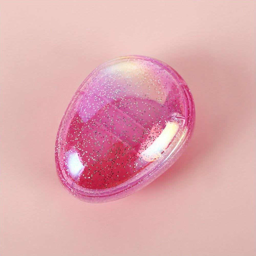 

1 шт. Расческа-яйцо «Звездное небо», пластиковая массажная расческа, парикмахерская расческа, расческа для гладких волос против спутывания