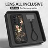 Wrist Lanyard Flowers Phone Case For Samsung Galaxy S26 S25 S24 Ultra S23 S25 FE A57 A37 A17 A27 A56 A36 A16 A55 A54 A15 Cover