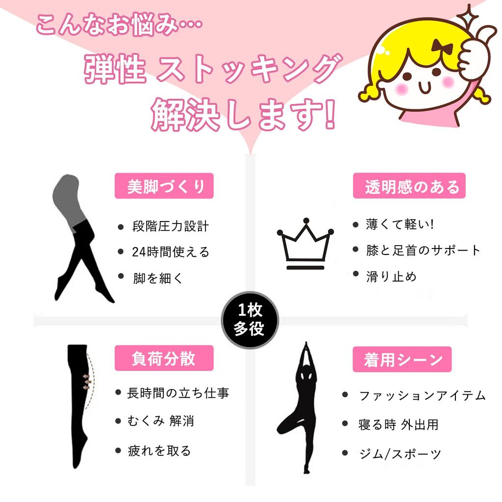 MACITEET Compression Stockings Graded Perfect for Standing and Inflight Long Beige Socks, Over-the-Knee [2025 Leg-Shaping, 23-31hpa Compression]