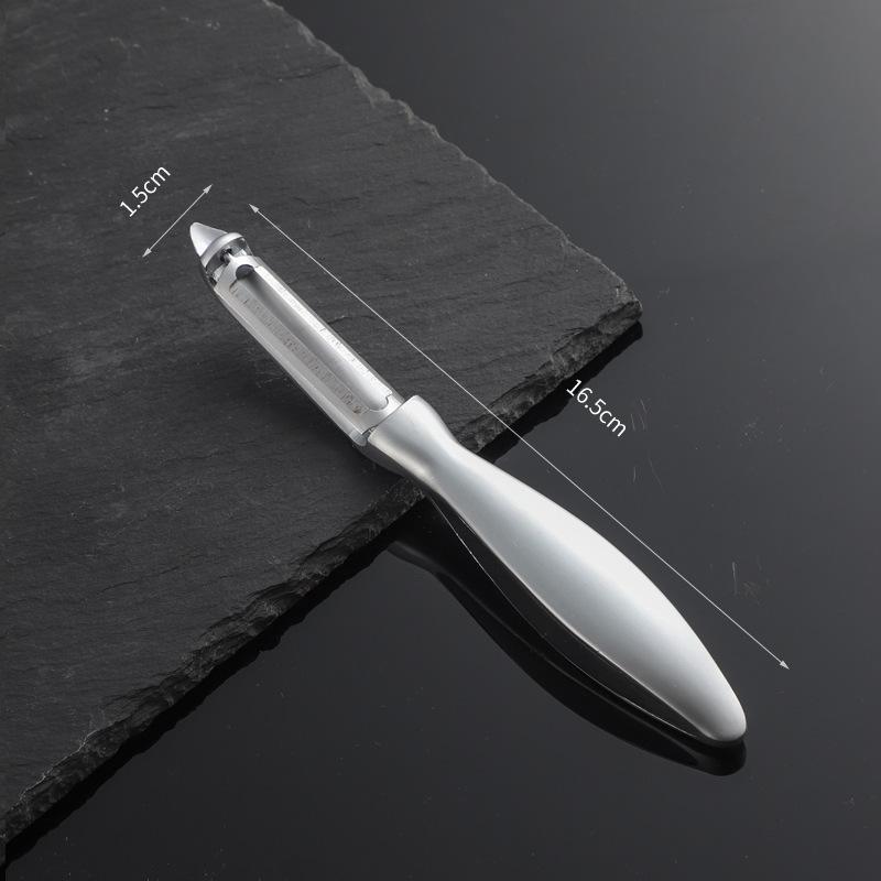 Stainless Steel Multi-Purpose Fruit & Vegetable Peeler with Zinc Alloy Slicer