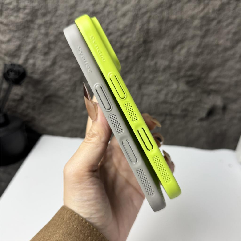 Breathable Heat Dissipation Mesh Case for iPhone 17 Air 16 15 14 13 12 Pro Max For Magsafe Glass Lens Protection Hard PC Cover